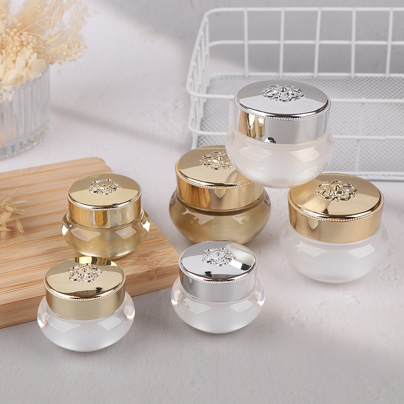 Luxury Skincare Packaging - Leere Acryl-Reise-Cremetiegel 5/10/20g Nachfüllbare Flaschen Make-up-Behälter