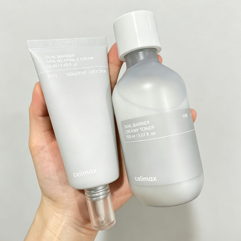 Luxury Skincare Brands - Neue Celimax Doppelbarriere-Reparaturcreme 50ml Barriere-Beruhigungs-Toner 150ml